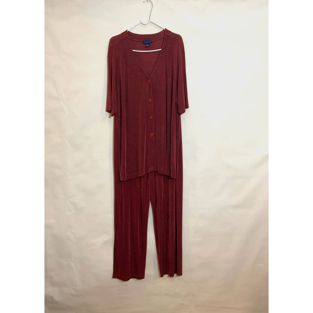 Venezia Women's Casual Sweat Suit Rust Size T 18/20 P14/16